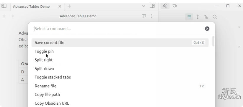 Advanced Tables for Obsidian插件国内镜像