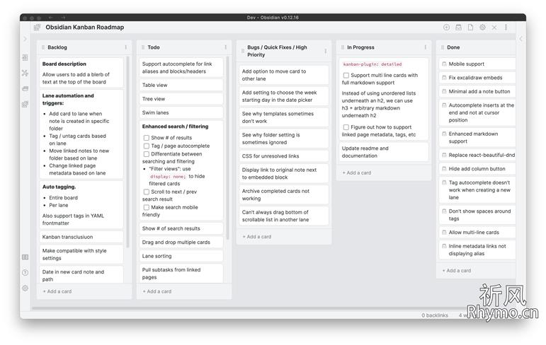Kanban Obsidian 插件 国内镜像下载